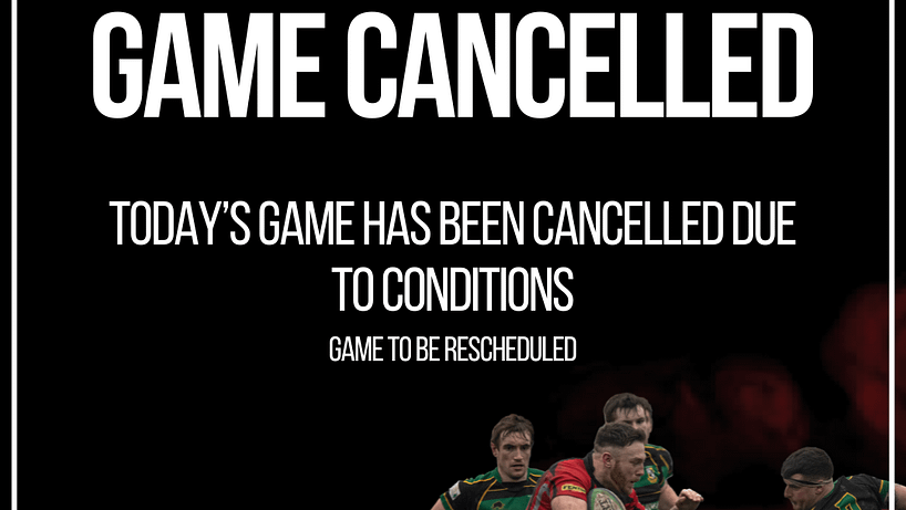 11th Jan game cancelled