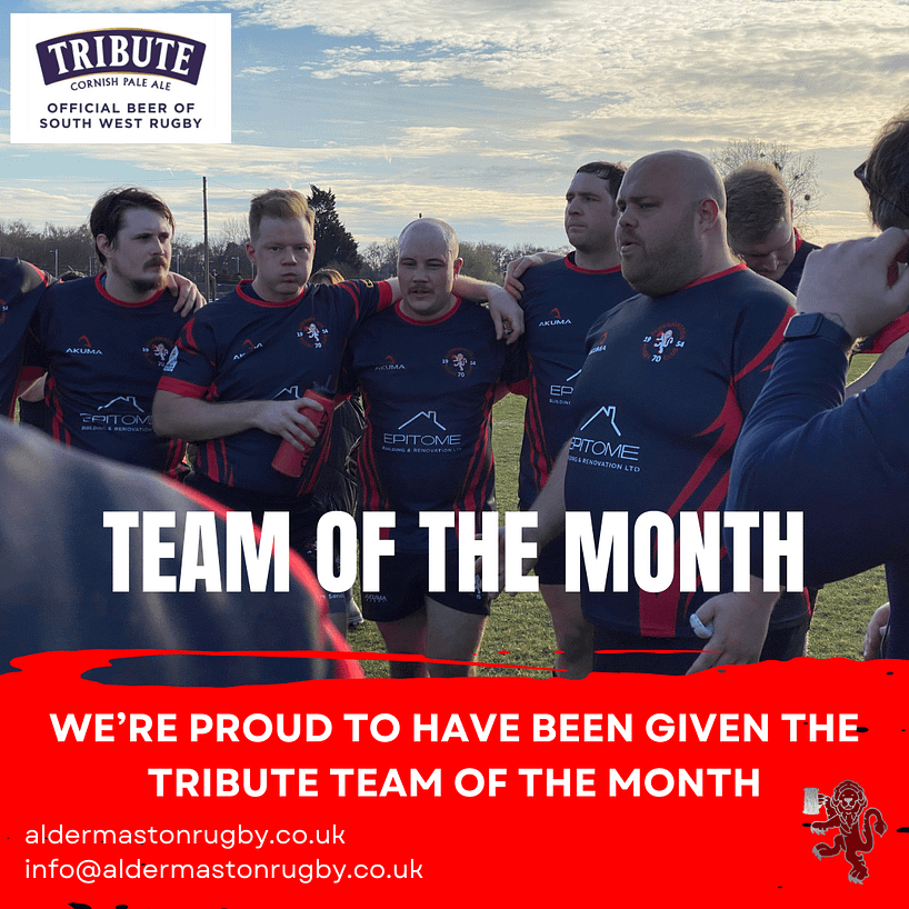 Tribute Cornish Pale Ale Team of the Month